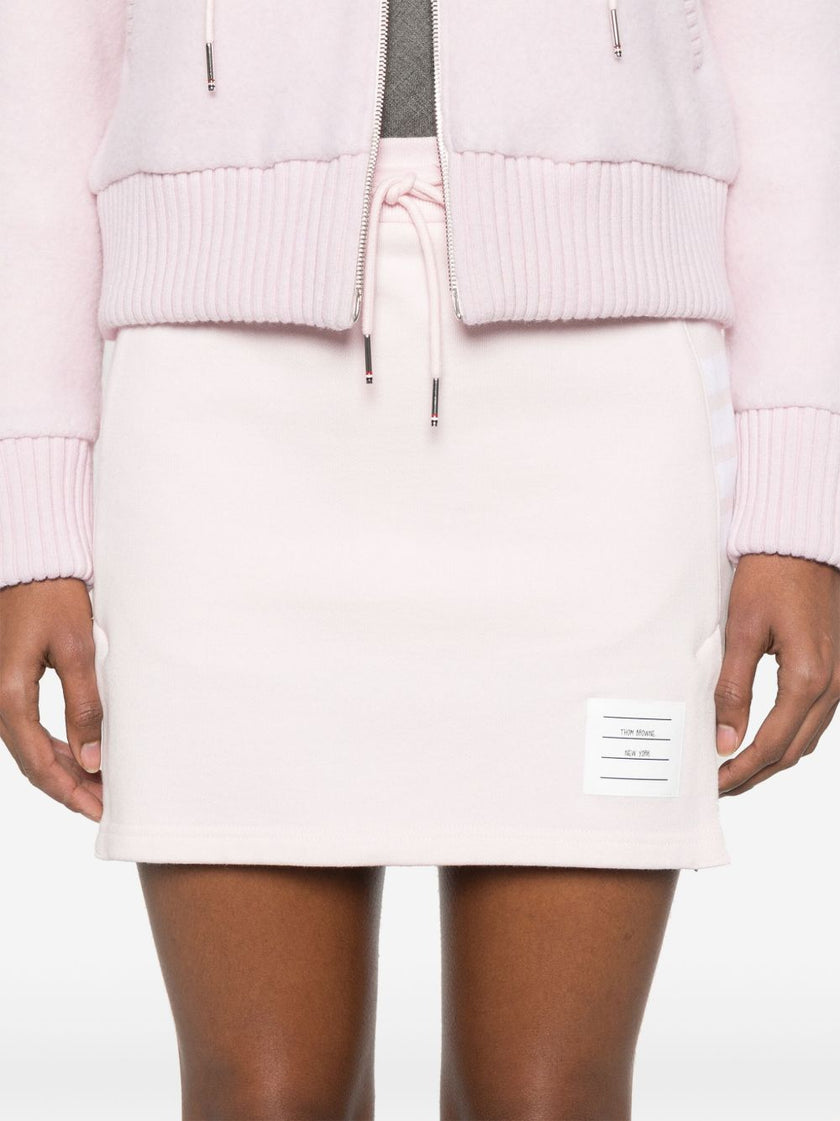 Thom Browne 4-Bar tab 4Bar cotton mini skirt
