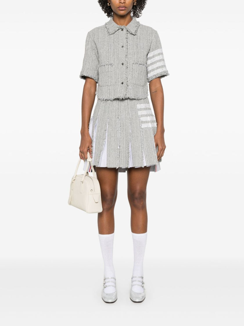 Thom Browne 4-Bar stripe 4bar cotton blend skirt