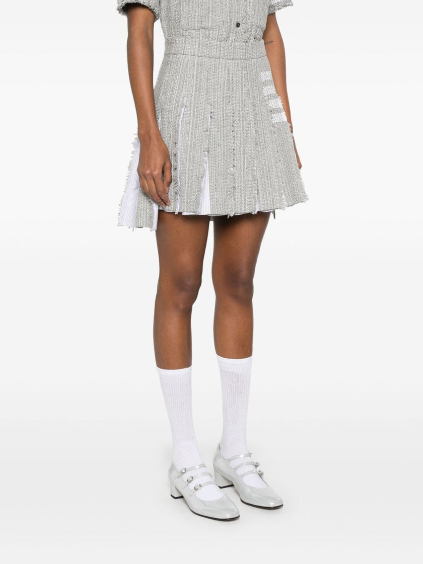 Thom Browne 4-Bar stripe 4bar cotton blend skirt
