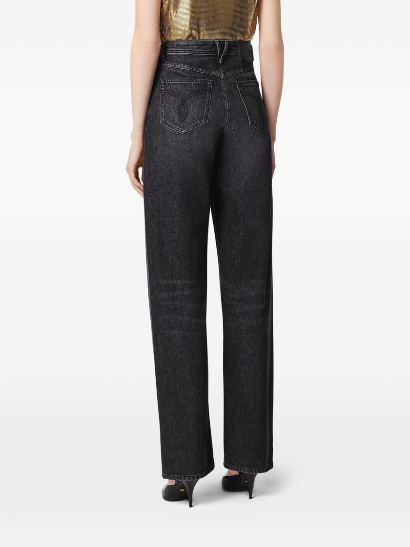 Versace Metal Mesh Regular-Fit Jeans
