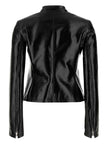 Courreges Pre Vinyl biker jacket