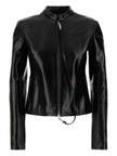 Courreges Pre Vinyl biker jacket