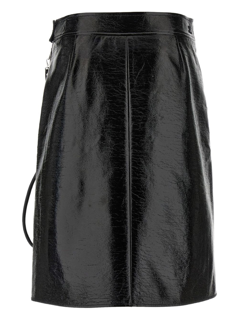 Courreges Pre Vynil midi skirt