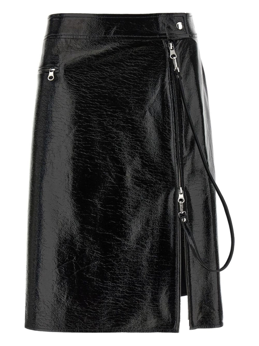 Courreges Pre Vynil midi skirt