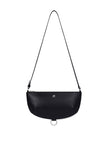 Courreges Pre half-moon leather shoulder bag
