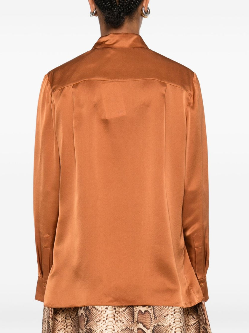 Zimmermann Embroidered silk shirt