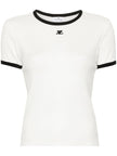 Courreges Pre Logo cotton t-shirt
