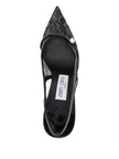 Jimmy Choo Amita 45 patent leather slingback pumps