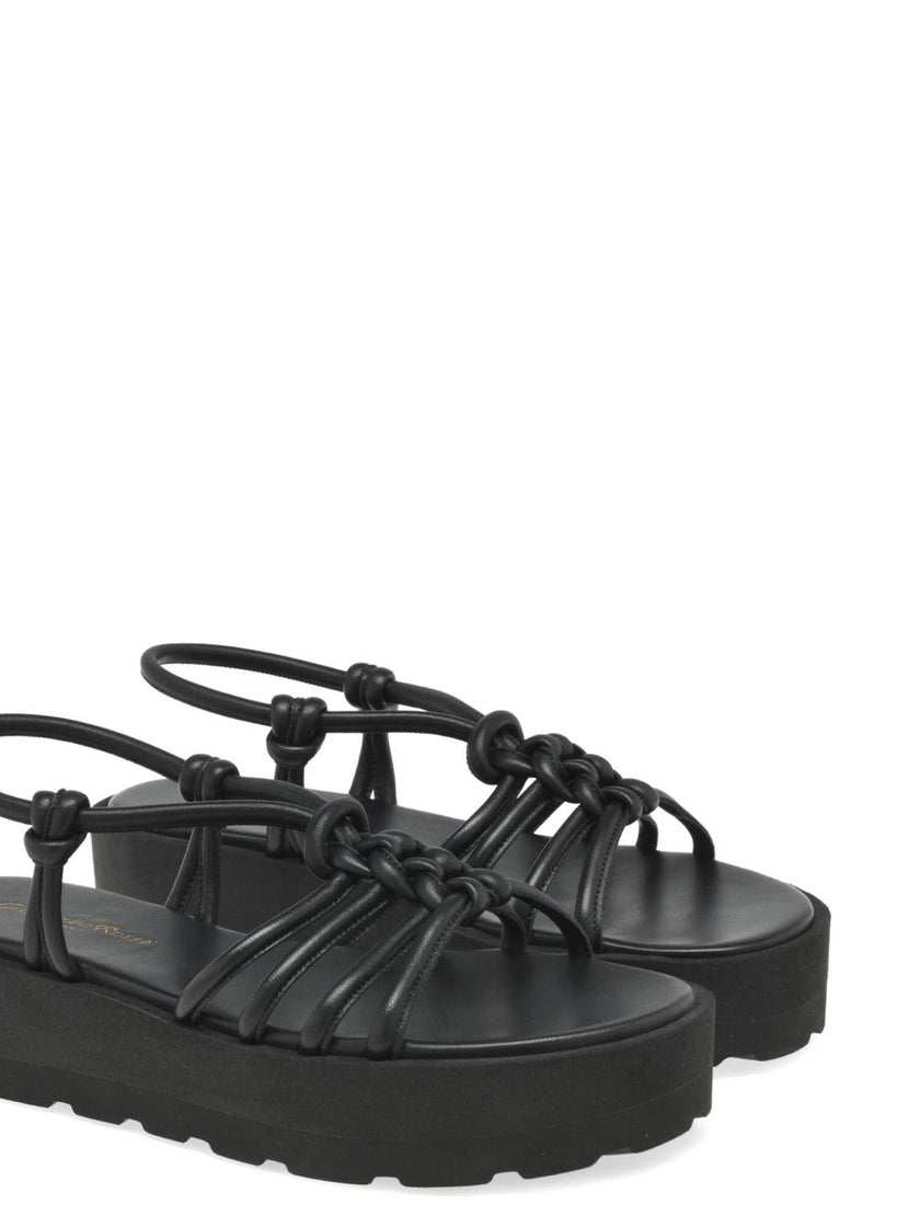 Gianvito Rossi Hebe leather platform sandals