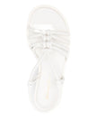 Gianvito Rossi Hebe leather knotted platform sandals.