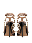 Valentino Garavani Rockstud Patent Pumps With 100mm Straps