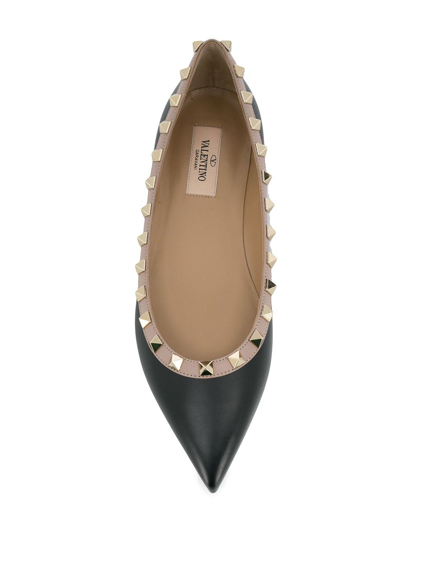 Valentino Garavani Patent Rockstud Ballet Flat