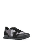 Valentino Garavani Rockrunner Camouflage Sneaker In Fabric-Mesh