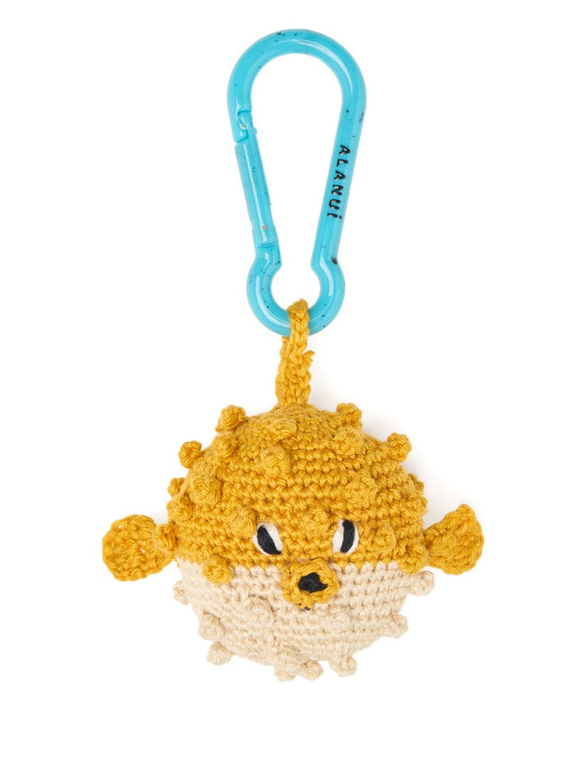 Alanui Handmade Puffer Fish Crochet Key Holder
