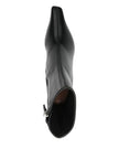 Amina Muaddi Jamie Stretch Bootie 80 Black Stretch Nappa