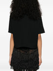 Jil Sander V-neck short sleeves straight hem Cropped polo shirt