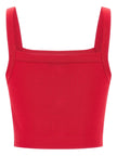 Balmain Knit bralette top with buttons
