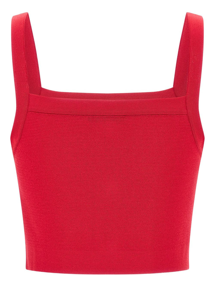 Balmain Knit bralette top with buttons