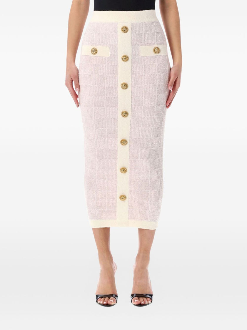 Balmain Tweed long skirt