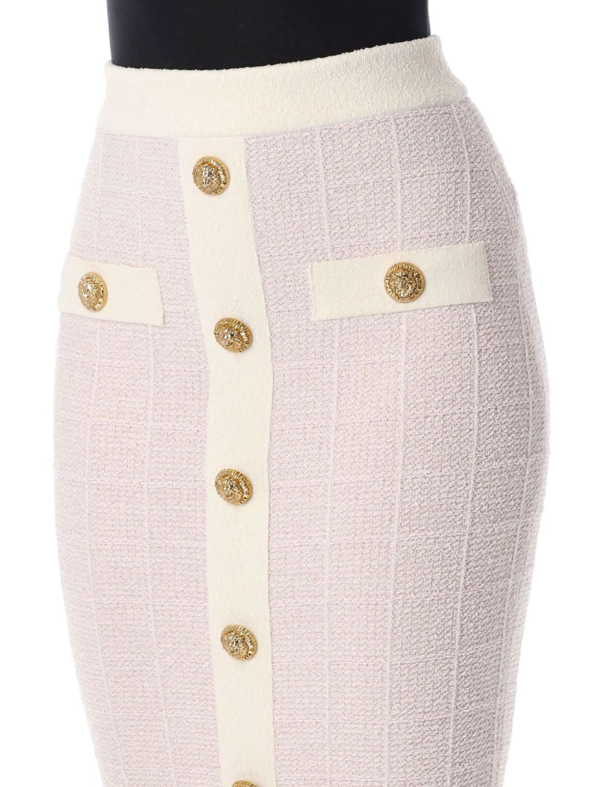 Balmain Tweed long skirt
