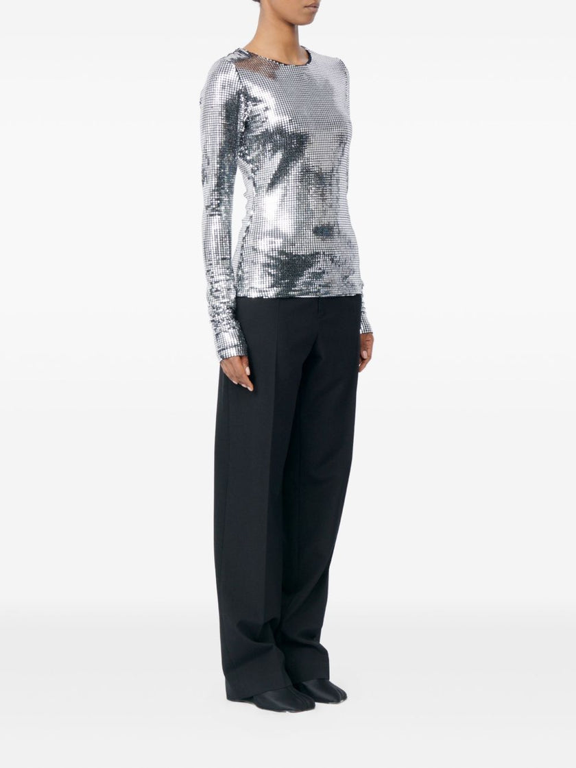 MM6 Maison Margiela Metallized top