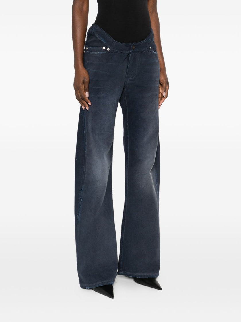 Balenciaga Frayed Denim Jeans