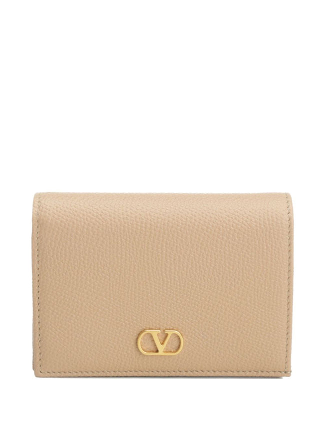Valentino Garavani-VLogo Signature Grainy Calfskin Wallet