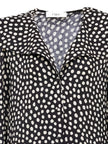 Chloé Chloe V-neck long sleeves Dotted silk dress