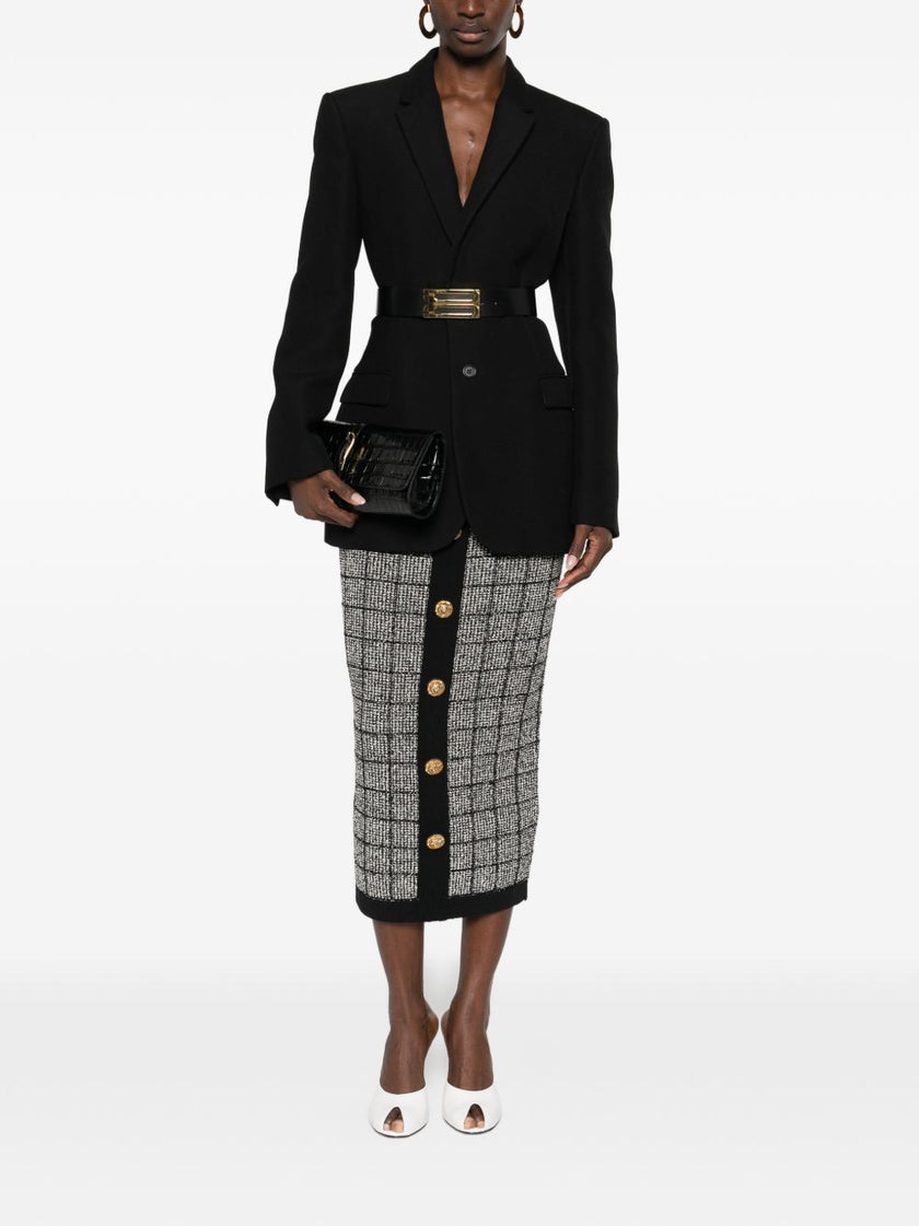 Balmain tweed long skirt
