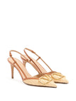 Valentino Garavani VLogo Signature leather slingback pumps