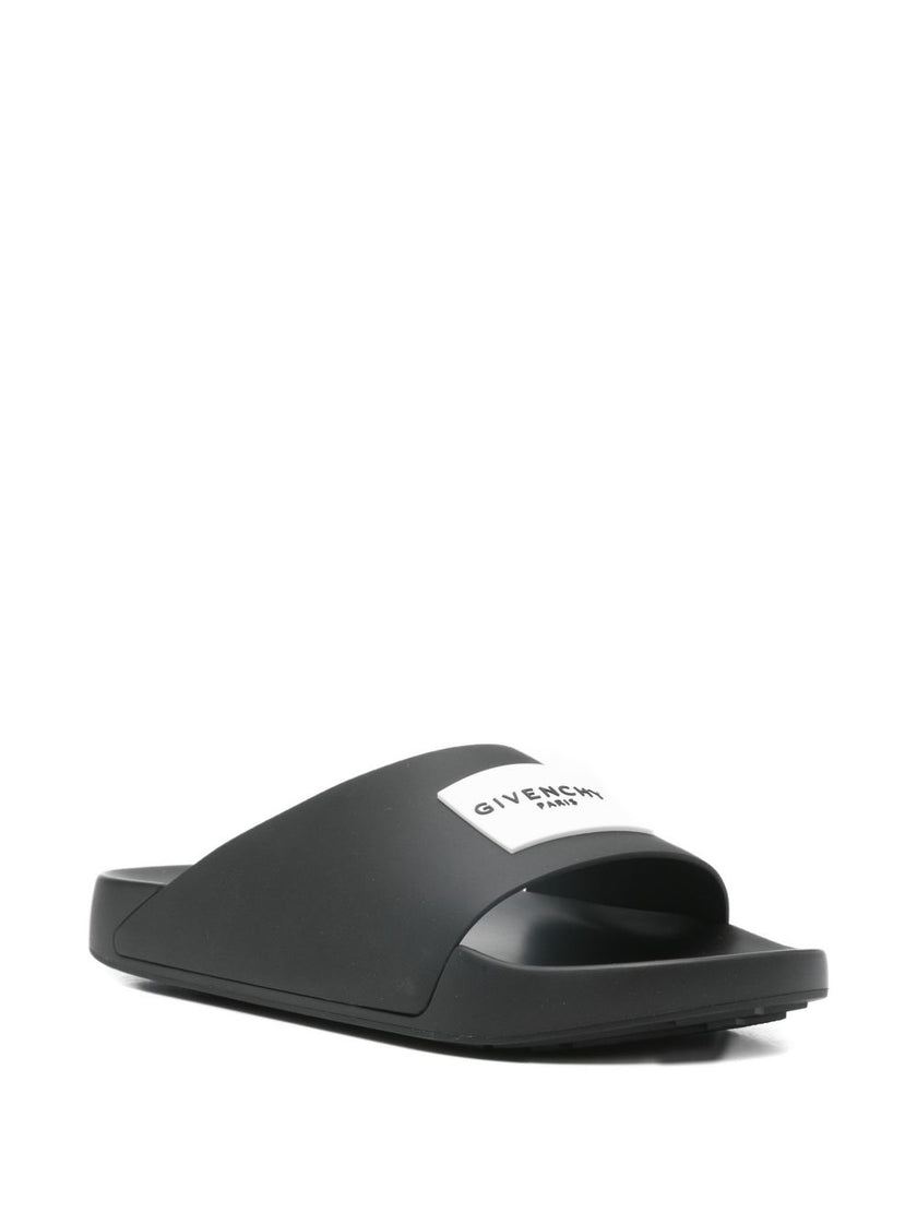 Givenchy Label Slide mules in rubber