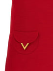 Valentino VLogo Signature wool and silk dress