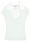 Courreges Pre CourrÃ¨ges Logo cropped polo shirt