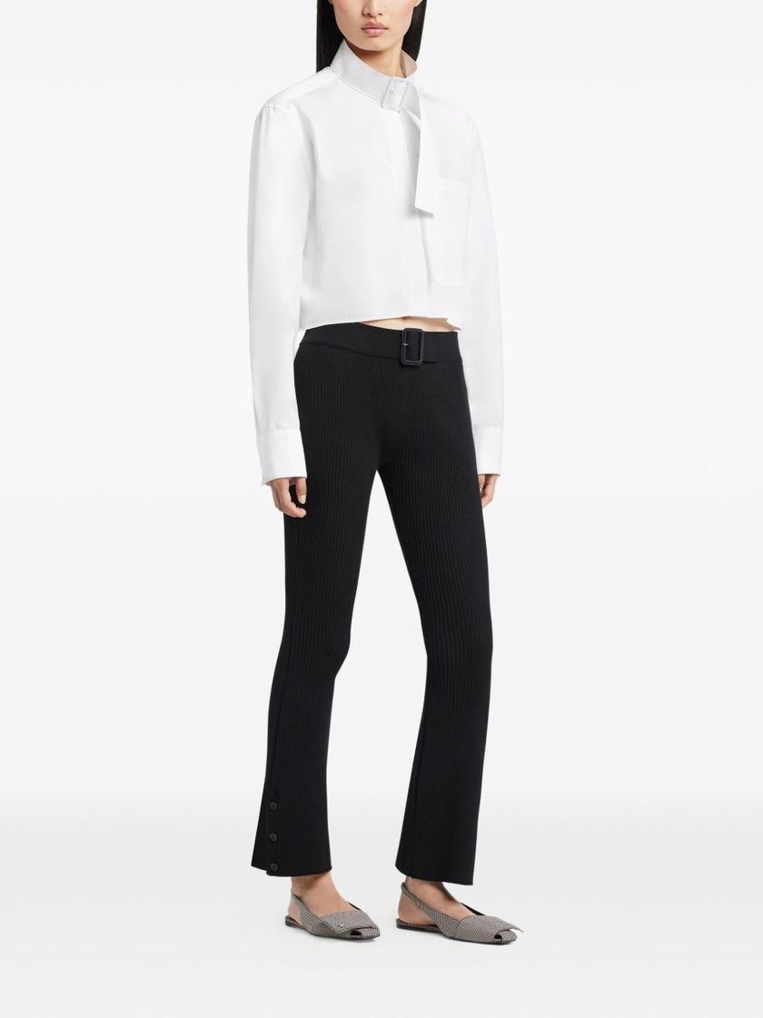 Courreges Pre CourrÃ¨ges Ribbed knitted trousers