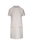 Valentino VLogo Signature wool and silk dress
