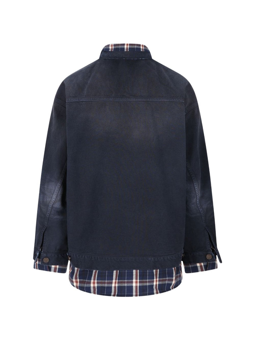Balenciaga patched shirt jacket