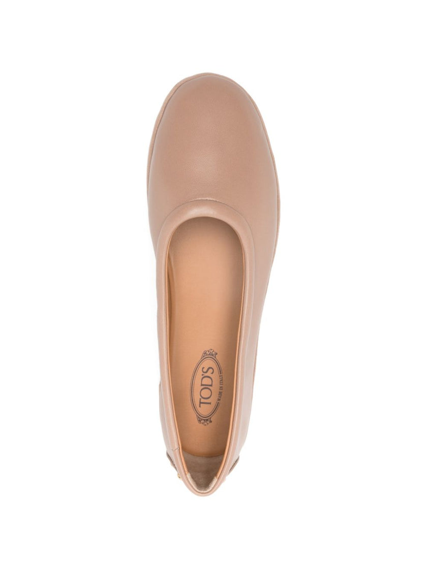 Tod'S Metal Dots Ballerinas in Nappa Leather
