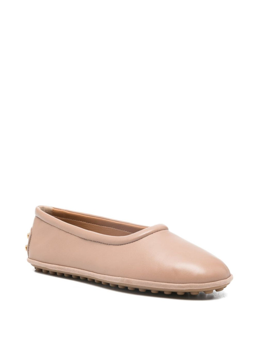 Tod'S Metal Dots Ballerinas in Nappa Leather