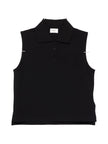 Saint Laurent Cotton sleeveless polo shirt