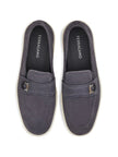 Ferragamo Boat shoe loafer with Gancini ornament