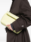 Cortana Delhi S, Large Lime Leather Clutch