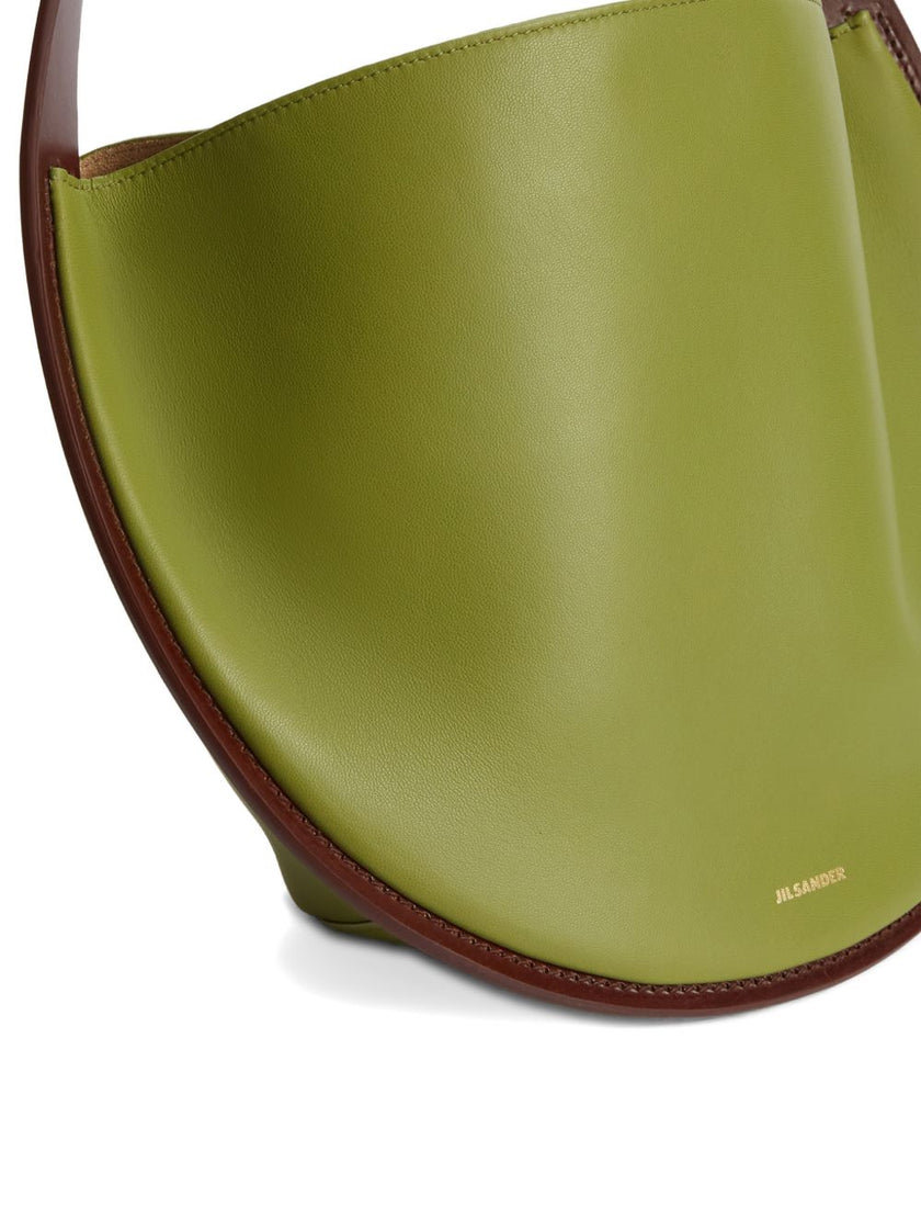 Jil Sander Pivot Leather Shoulder Bag