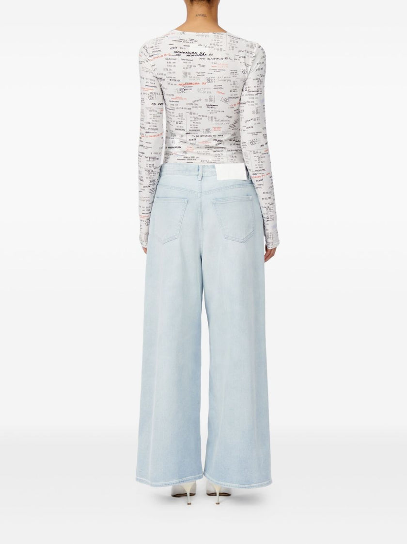 MM6 Maison Margiela Wide-leg denim jeans