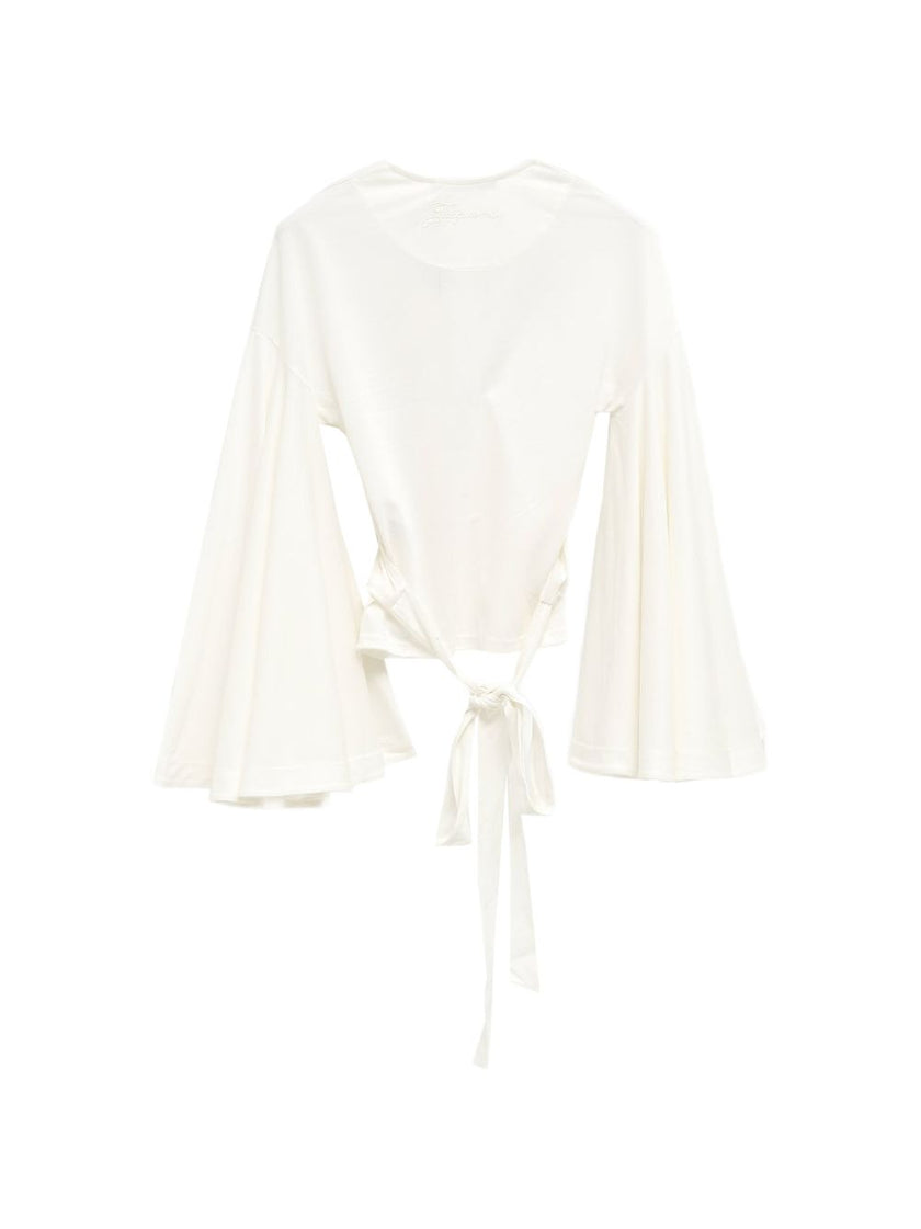 Jacquemus V-neck long sleeves La Cache Coeur Ventadou top