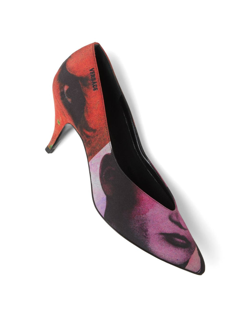 Versace Printed pumps
