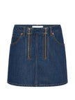 Marine Serre Denim mini skirt
