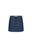 Marine Serre Denim mini skirt