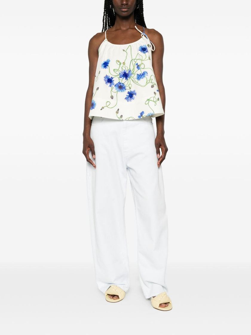 Stella McCartney Embroidered cotton top