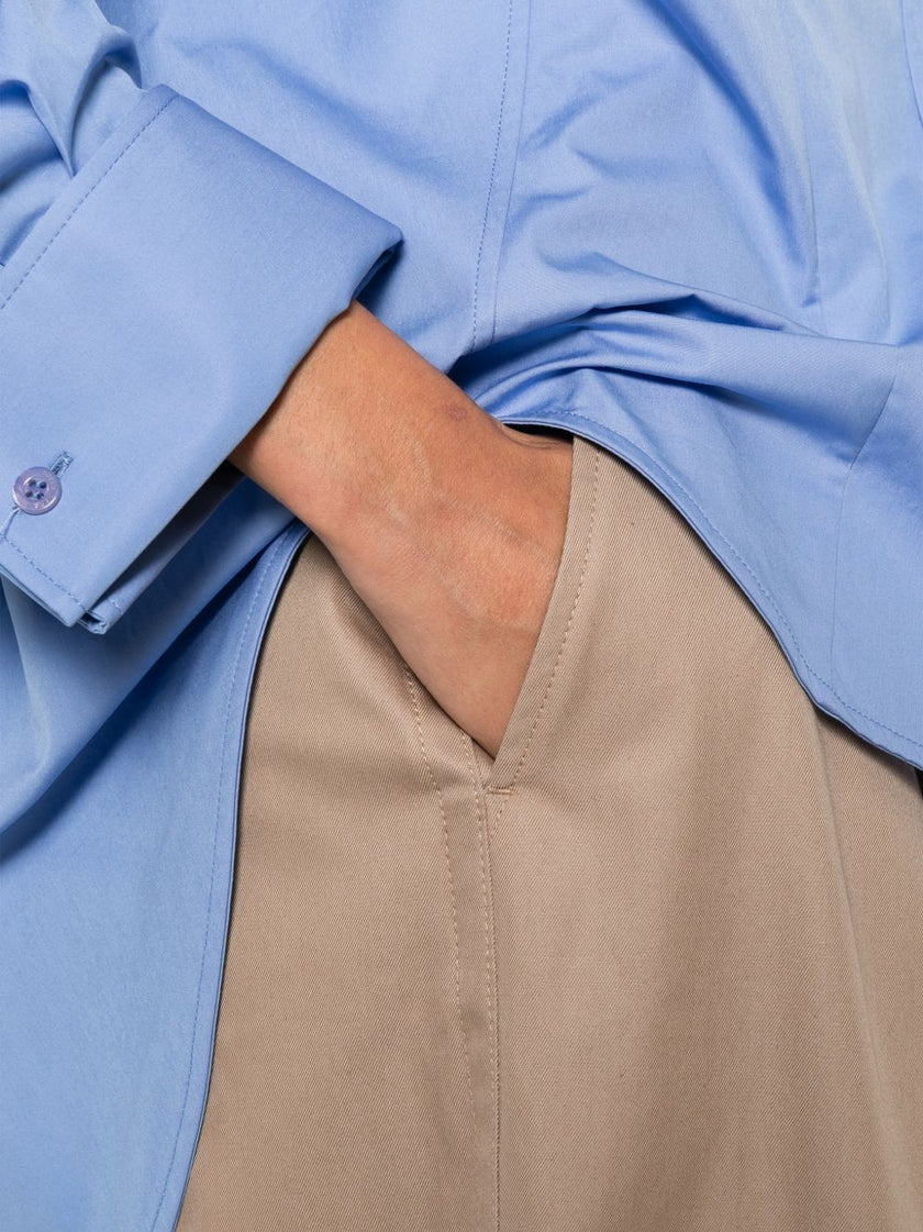 Balenciaga Cotton high-waisted trousers