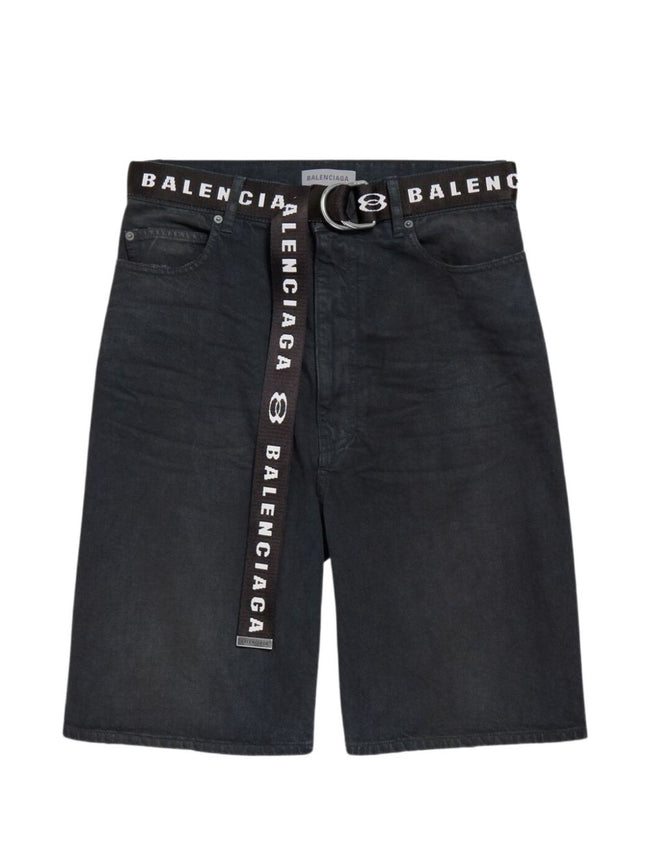 Balenciaga Denim Cotton Shorts